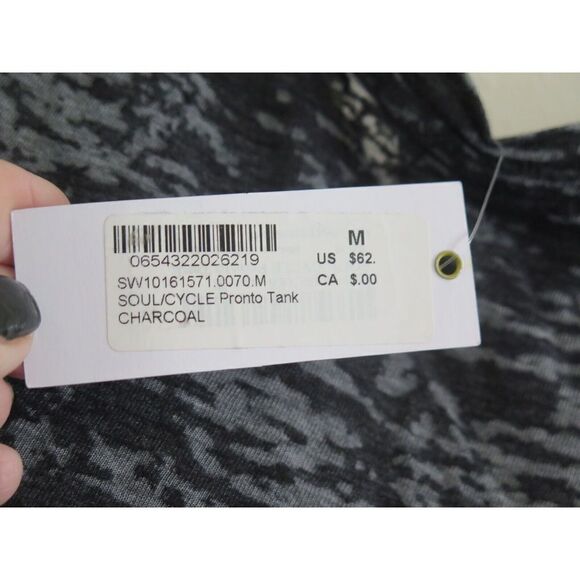 Soul Cycle SW10161571 Women's Sz M Charcoal SoulCycle Pronto Tank Top $62 - Picture 5 of 7